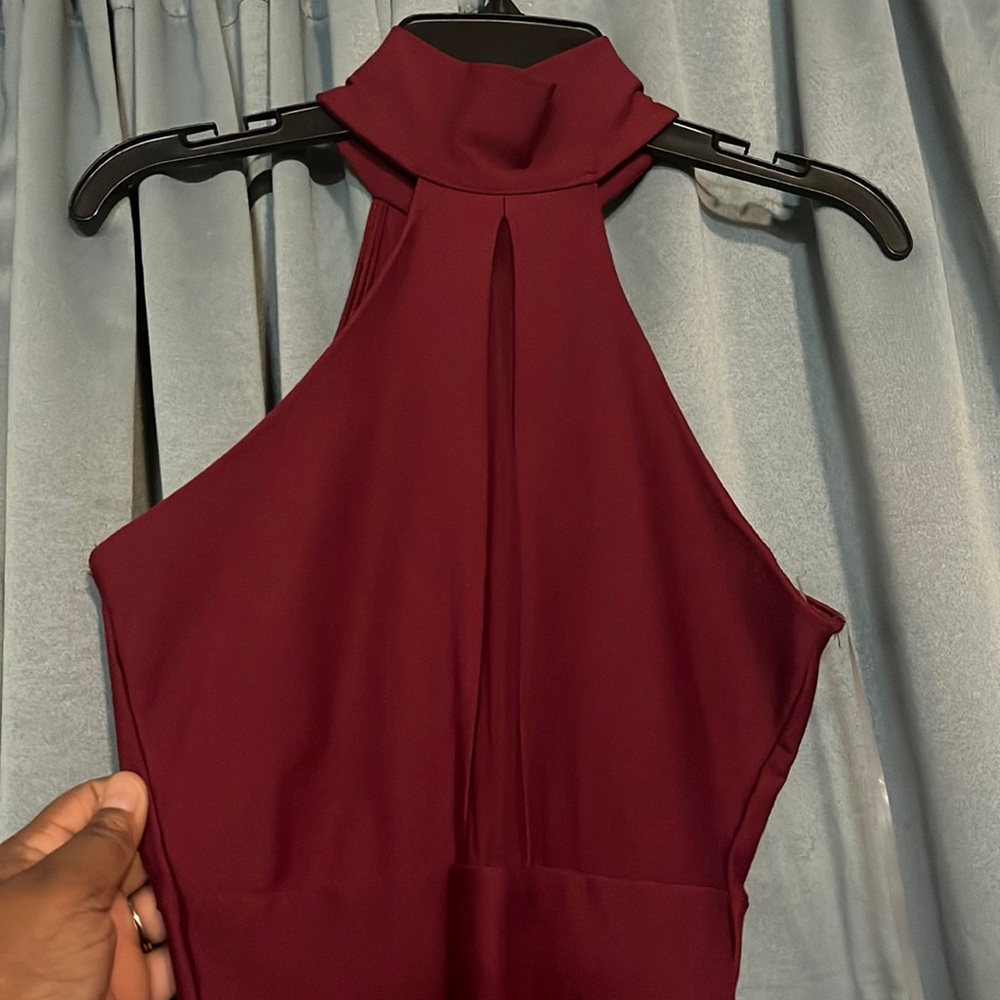 It’s a short dress like you would wear to a wedding
